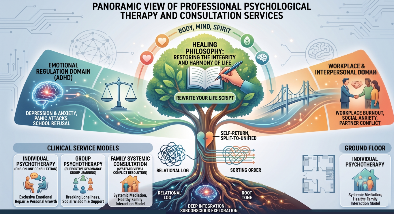 Panoramic View of Professional Psychological Therapy and Consultation Services